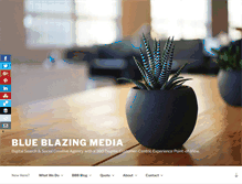 Tablet Screenshot of blueblazingmedia.com
